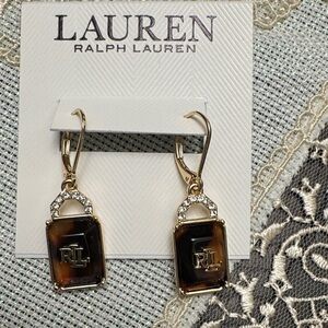 Lauren Ralph Lauren Gold and Tortoise Earrings